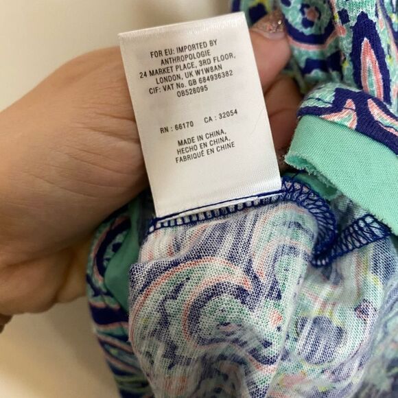 Anthropologie Meadow Rue Paisley Nuria Swing Tank - Picture 6 of 8